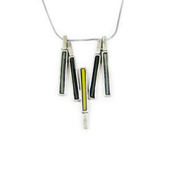 Structure Pendant Necklace 107D